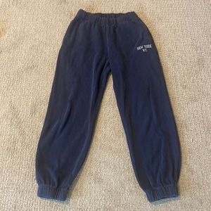 John Galt by Brandy Melville Navy blue New York NY sweatpants size Small